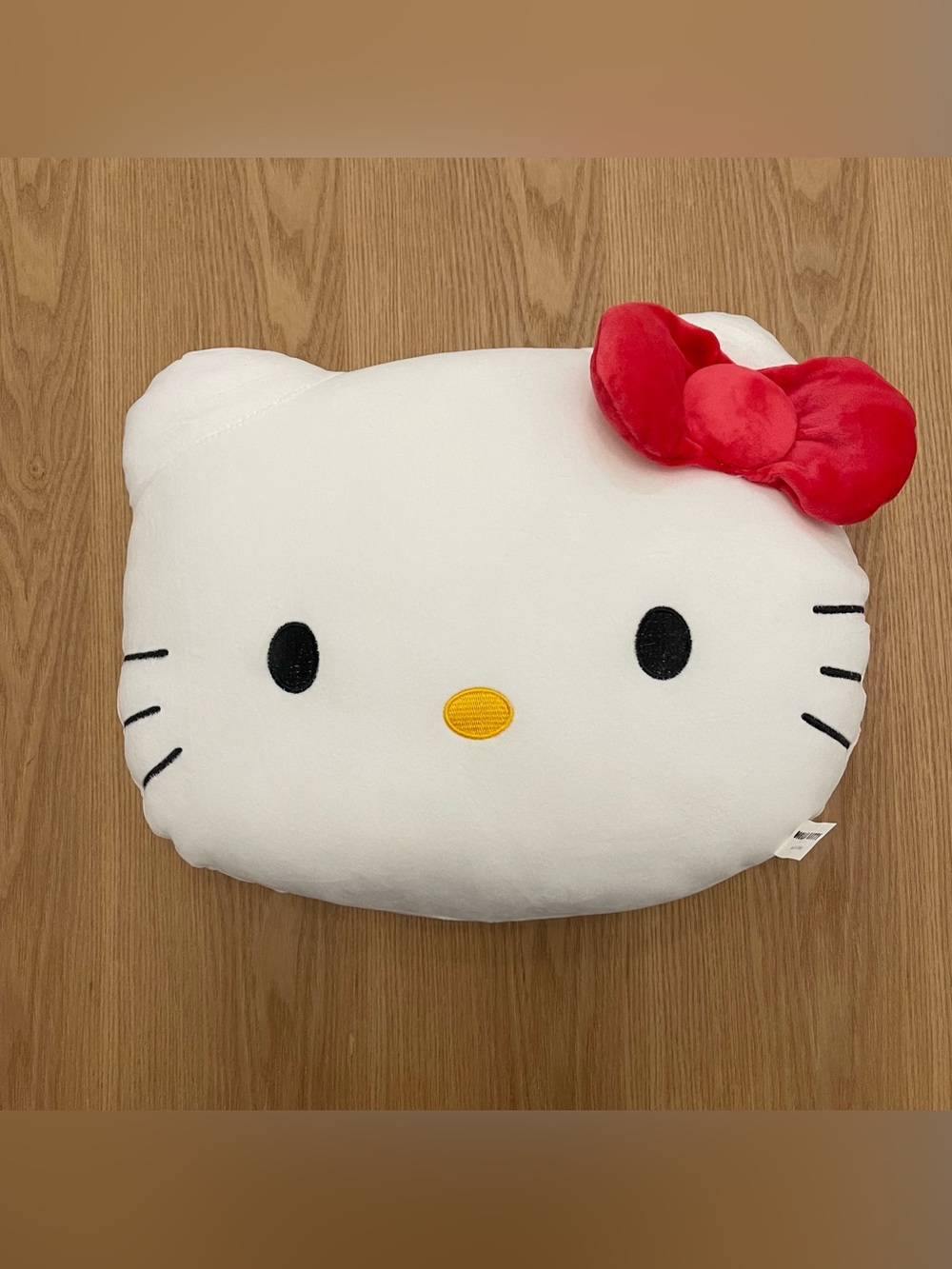 SANRIO HELLO KITTY Plush Face Pillow in White, Pink, Black, Yellow